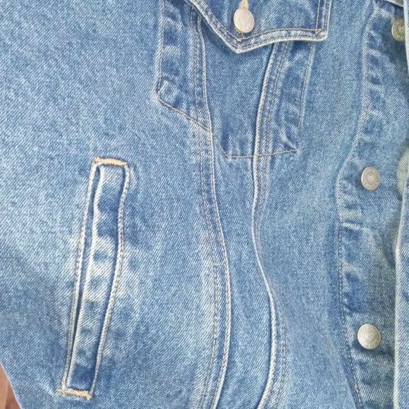 Warner Brothers Motion Pictures Vintage Denim Jacket Size XL - Picture 5 of 6